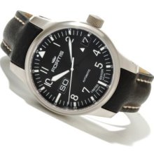 Fortis Men's F-43 Flieger Limited Edition Swiss Made Automatic Leather Strap Watch