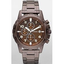 Fossil Chronograph Brown Ion Plated Mens Watch FS4645