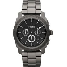 Fossil Chronograph Machine Gray Mens Watch FS4662