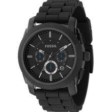 Fossil Chronograph Rubber Strap Date Mens Watch Fs4487