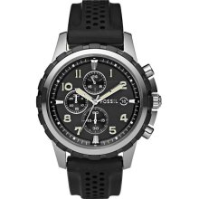 Fossil Chronograph Silicone Mens Watch FS4613