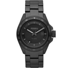 Fossil Decker Black Dial Black Ion-plated Mens Watch AM4373
