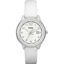 Fossil Flight Mini White Silicone Womens Watch