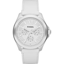 FOSSIL FOSSIL Cecile Multifunction Leather Watch - White