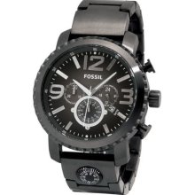 Fossil Gage Smoke Plated Stainless Steel Watch Men's