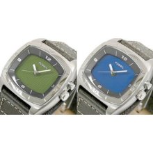 Fossil Mens Big Tic Watch AM3741 blue to green display