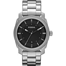 Fossil Men's Machine FS4773 Silver Stainless-Steel Quartz Watch with