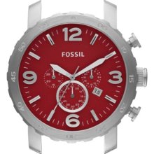 Fossil Nate Stainless Steel Watch Case - Red - C241003