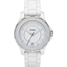 Fossil Silicone Ceramic Ladies Watch CE1034-F