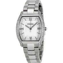 Fossil Wallace Crystal Bezel Stainless Steel Ladies Watch ES3174