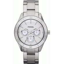 Fossil Women's Boyfriend ES3052 Silver Stainless-Steel Analog Quartz