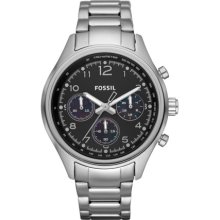 Fossil Womens Flight Plated Chronograph Stainless Steel Watch Ch2799