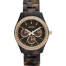 Fossil Women's Stella Multifunctional Brown Dial Watch Women's