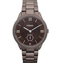 Fossil Womens Sydney Analog Stainless Watch - Brown Bracelet - Brown Dial - ES3067