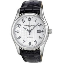 Frederique Constant Runabout Automatic Silver Dial Black Leather ...