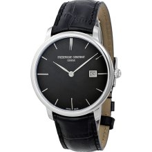 Frederique Constant Slim Line Black Sunray Mens Watch FC-220NG4S6