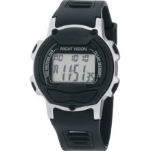 Freestyle Mens Predator Running Digital Plastic Watch - Black Rubber Strap - Black Dial - FS84996