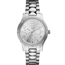 G by GUESS Studded Silver-Tone Bracelet Watch