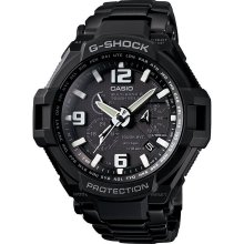 G-Shock Aviation Metallic Band Watch in Black