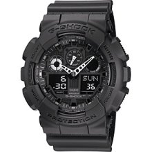 G-Shock Extra Large Ana-Digi with Black Matte Resin Band and Black