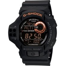 G-Shock GDF-100 Twin Sensor Digital Watch - Black / Orange