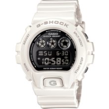 G-Shock Watch, Mens Mirror Metallic White Resin Strap DW6900NB-7