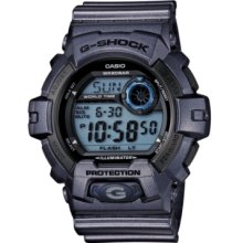 G-Shock Watch, Mens Digital Blue Resin Strap 55x53mm G8900SH-2