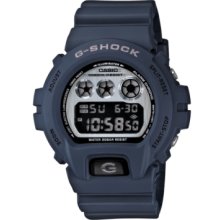 G-Shock Watch, Mens Digital Blue Resin Strap 53x50mm DW6900HM-2