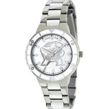 Game Time Watch, Womens University of Maryland White Ceramic and Stain
