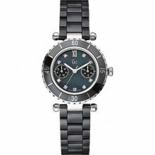 GC DIVER CHIC Diamond Dial Black Ceramic Ladies Watch G46003L2