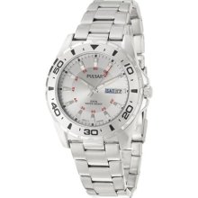 Gents Pulsar 100M Silver Dial Watch PXN193X