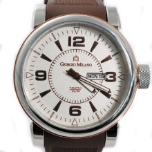 Giorgio Milano Watch 874 Sport Racer White/brown