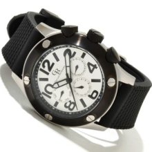 Giulio Romano Men's Piemonte Quartz Stainless Steel Rubber Strap Watch