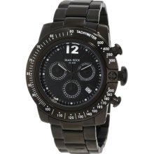 Glam Rock 0.96.2699 Unisex Quartz Watch With Black Dial Analogue Display And Black Stainless Steel Bracelet Gr32145