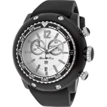 Glam Rock Watches Men's Miami Beach Chrono White Dial Black Resin Case