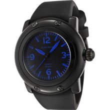 Glam Rock Watches Miami Beach Black Dial Black Silicone Black Silicon