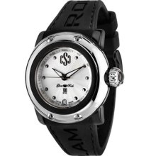 Glam Rock Watches Women's Miss Miami Beach Silver Dial Black Silicon B