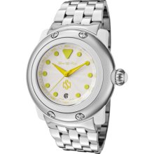 Glam Rock Watches Women's Miami Beach Silver Guilloche Dial Stainless