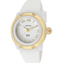 Glam Rock Watches Women's Miami Beach White Dial White Silicone White