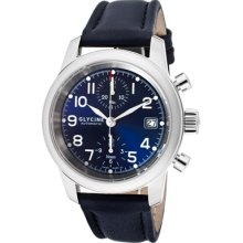Glycine Watches Men's Ningaloo Reef Automatic Chrono Dual Time Blue Di