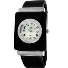 Golden Classic Women's Charming Tone Watch in Black