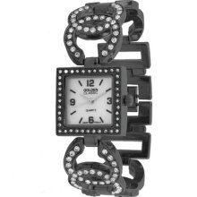 Golden Classic Women's Simply Inspired Pearl Dial Watch in Gun