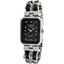 Golden Classic Women's Steel Splendor Watch in Black