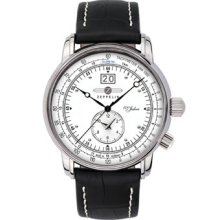 Graf Zeppelin 100 Years Dual Time Zone Watch 7640-4