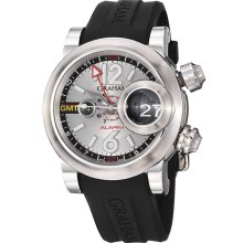 Graham Men's 'Swordfish' Silver Dial Alarm Automatic Watch