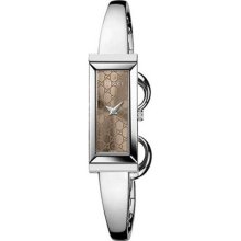 Gucci G-Frame Bangle Brown Dial Women's watch #YA127510