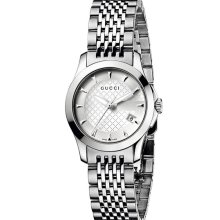 Gucci 'G Timeless' Stainless Steel Bracelet Watch Silver