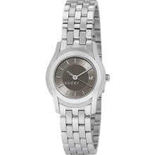 Gucci Ladies Stainless Steel Quartz 5505 Link Bracelet YA055524