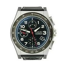 Gucci Pantheon Automatic Chronograph Black Dial Men's Watch #YA115232