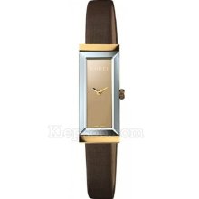 Gucci Women's G-Frame Brown Dial Watch YA127507